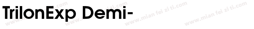 TrilonExp Demi字体转换